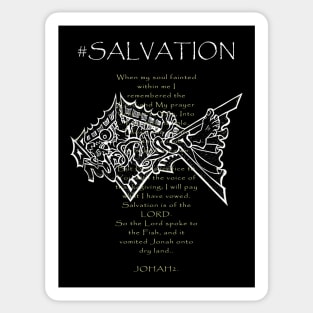 Jonah and the Whale Salvation Prayer Sticker